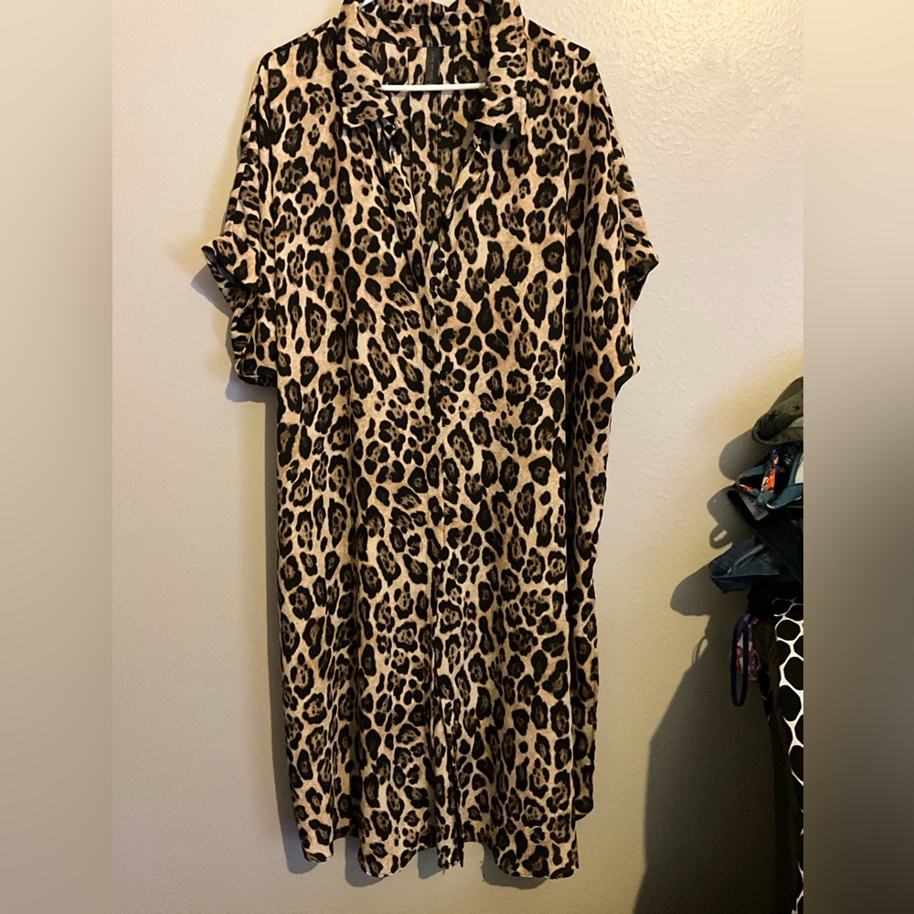 Lane Bryant Animal Print Duster